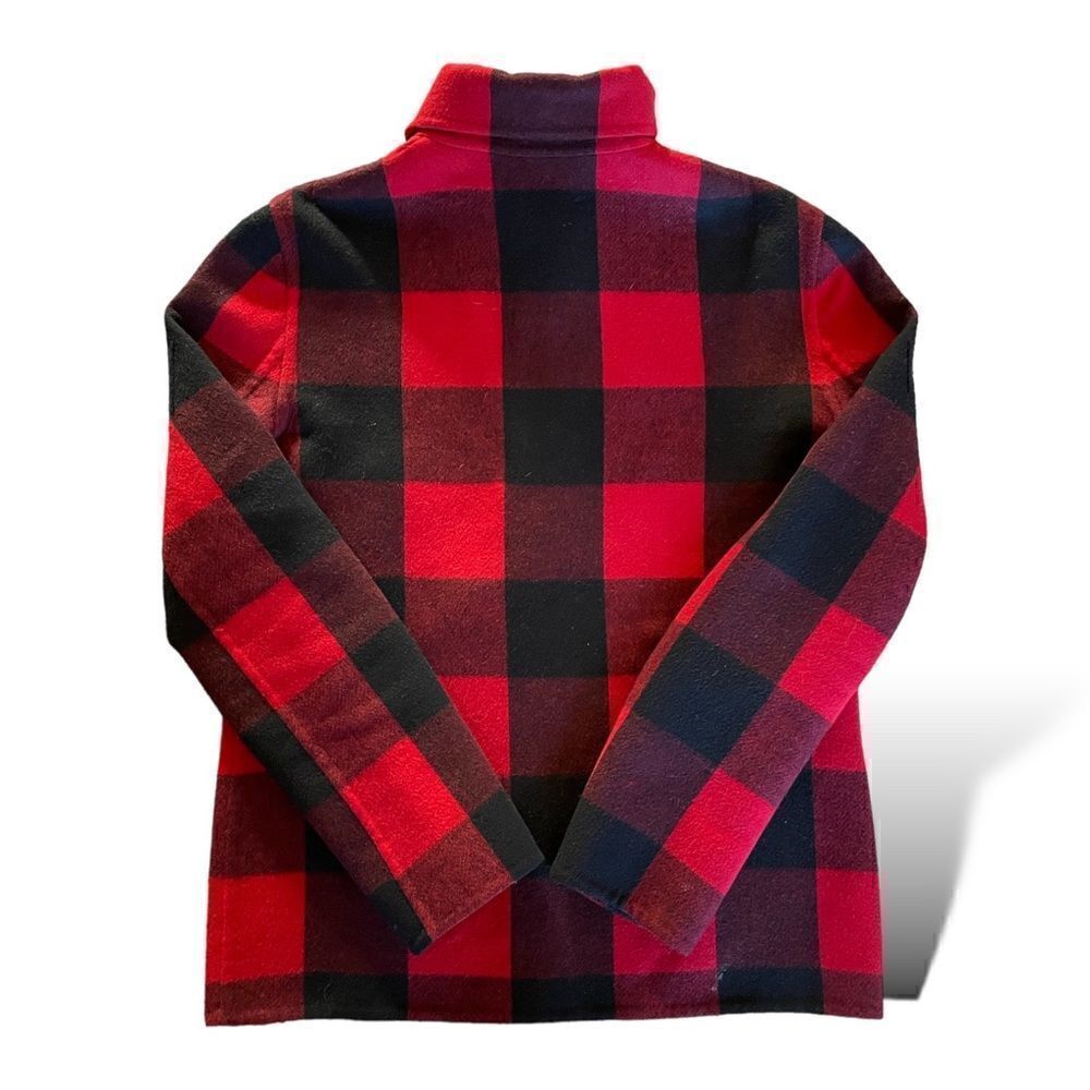 CELINE Wool/Cashmere Red & Black Plaid Jacket |Size: 40| - Picture 7 of 10